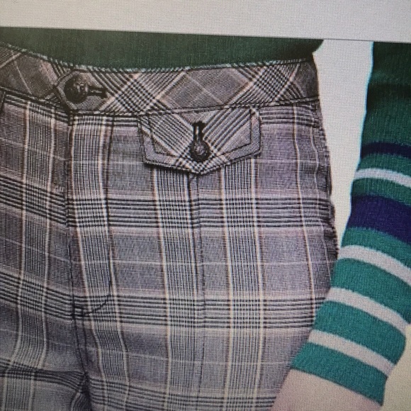 Free People Pants - Free people gray black GLEN plaid ankle pants